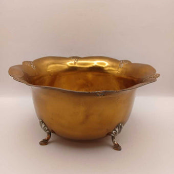 Vtg Brass Bowl