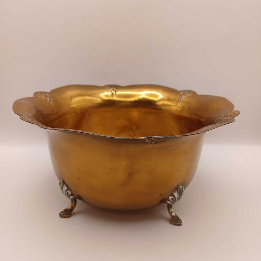 Vtg Brass Bowl