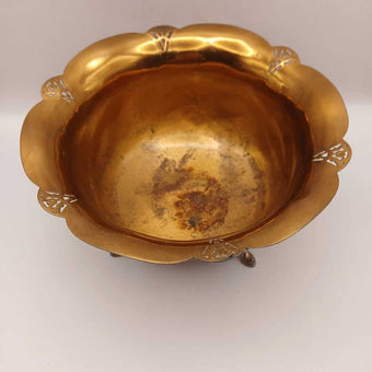 Vtg Brass Bowl