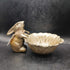 Gold Metal Decorative Rabbit Candy Dish