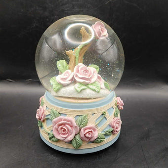VTG Floral Globe Music Box