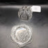 Small crystal butter dish