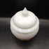 1970's Avon White Milk Glass Perfumed Candle Jar W/ Lid & Floral & Bird Design