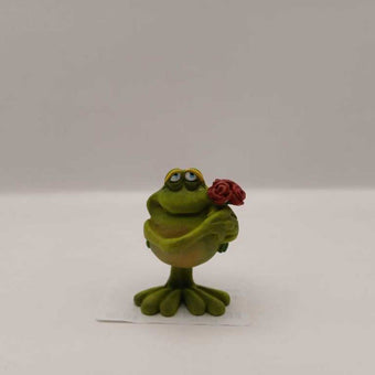 Russ Frog Holding Roses
