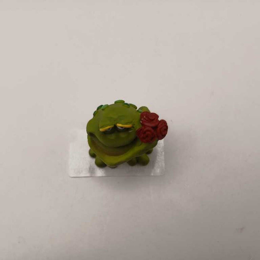 Russ Frog Holding Roses