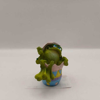 Russ Frog Sitting in Easter Egg