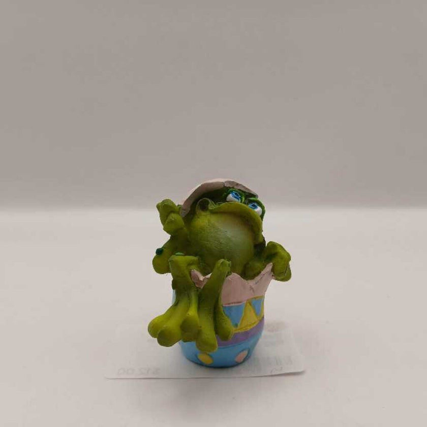 Russ Frog Sitting in Easter Egg