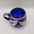 Cobalt Blue with Silver Inlay 3-sided 