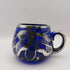 Cobalt Blue with Silver Inlay 3-sided 