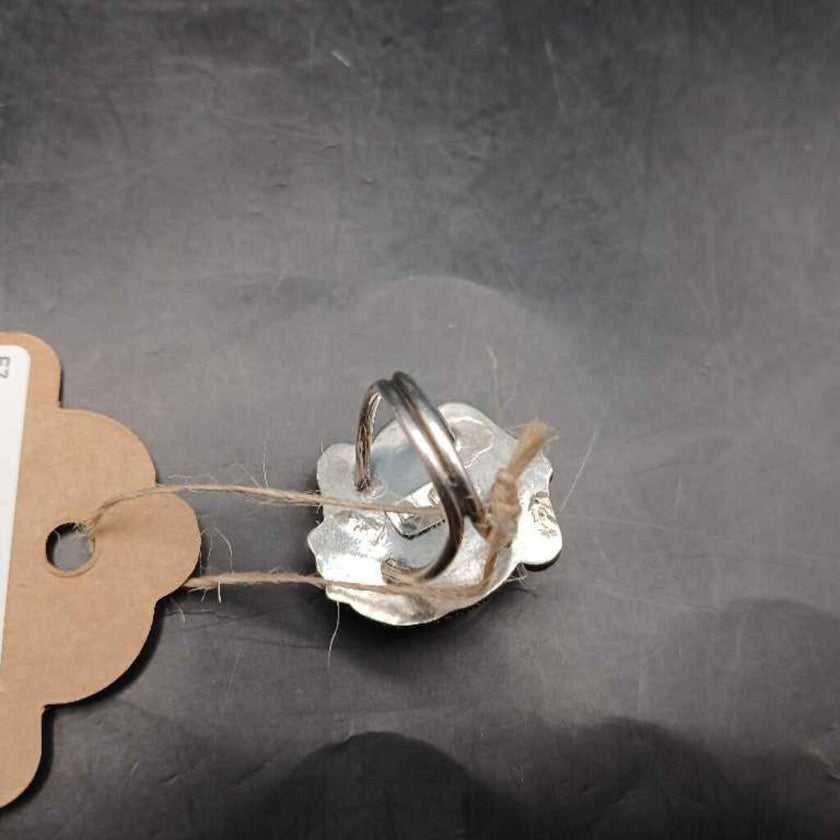 Mid-Century Native American Sterling Silver Turquoise Ring