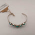 Mid-Century Native American Sterling Silver Turquoise Cuff Bracelet
