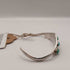 Mid-Century Native American Sterling Silver Turquoise Cuff Bracelet