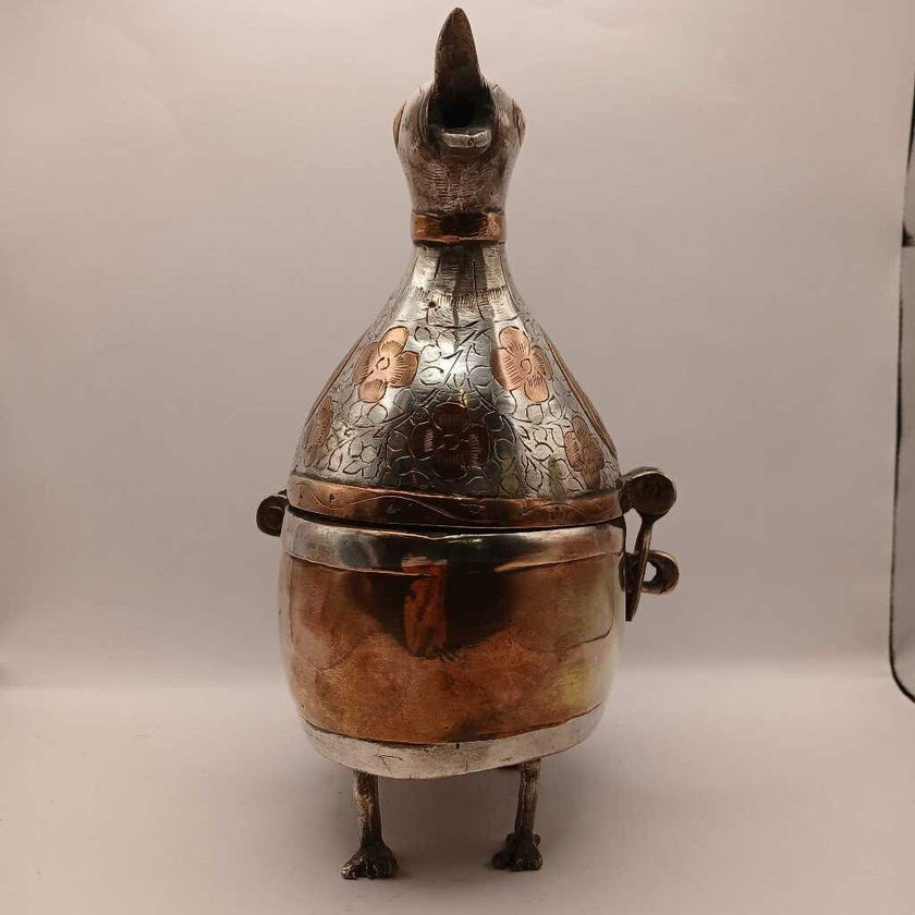 Don Freedman Brass & Copper Metal Duck Art Sculpture Box