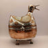 Don Freedman Brass & Copper Metal Duck Art Sculpture Box