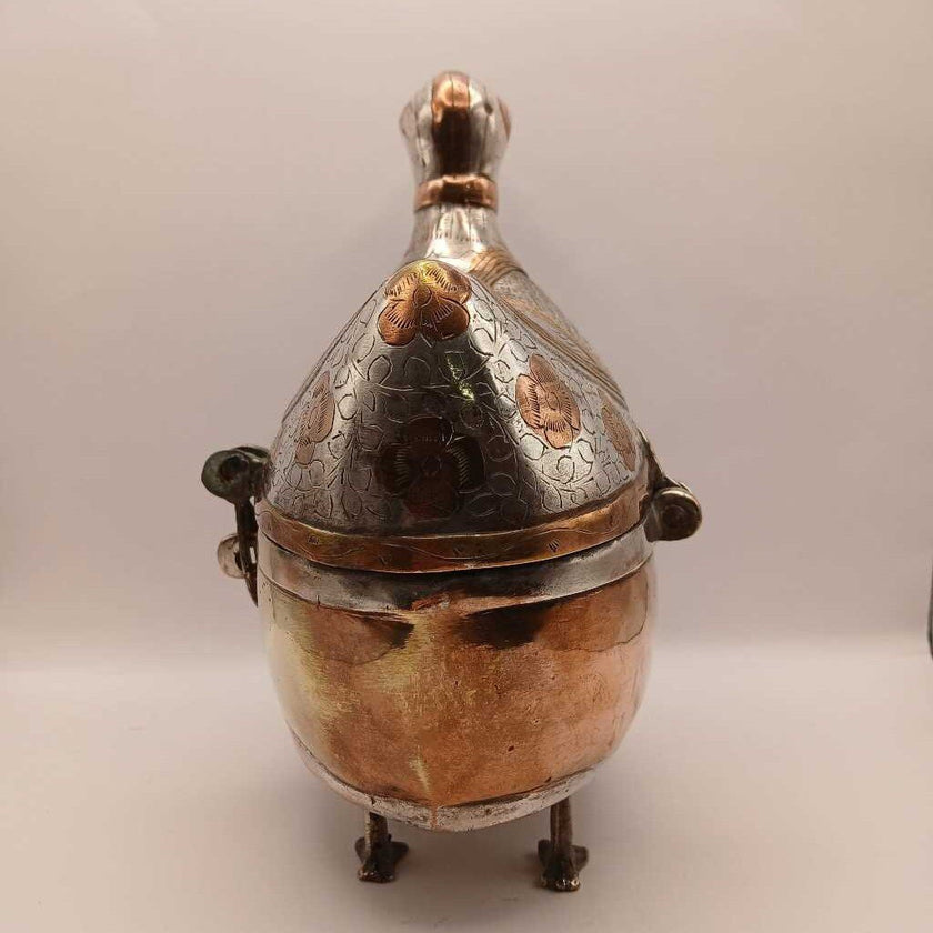 Don Freedman Brass & Copper Metal Duck Art Sculpture Box
