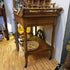 1970s Colonial Style Two Tier Oak Bar/Tea Cart