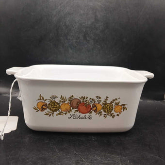 Corning Ware P-4-B 1.5 L Spice of Life Casserole dish- 7 x 5 1/2 x 3 in