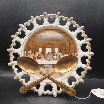 Anthropology Brass Spoon Cook Book Holder