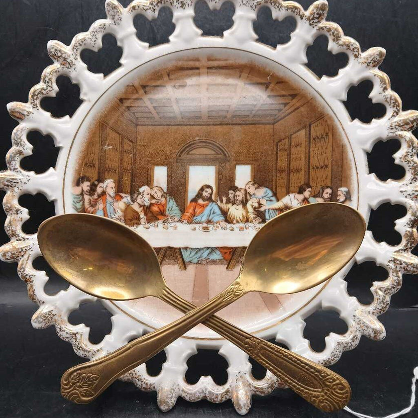 Anthropology Brass Spoon Cook Book Holder