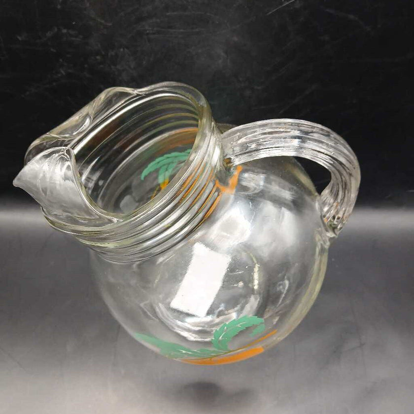 Anchor Hocking Tilted Orange Pitcher
