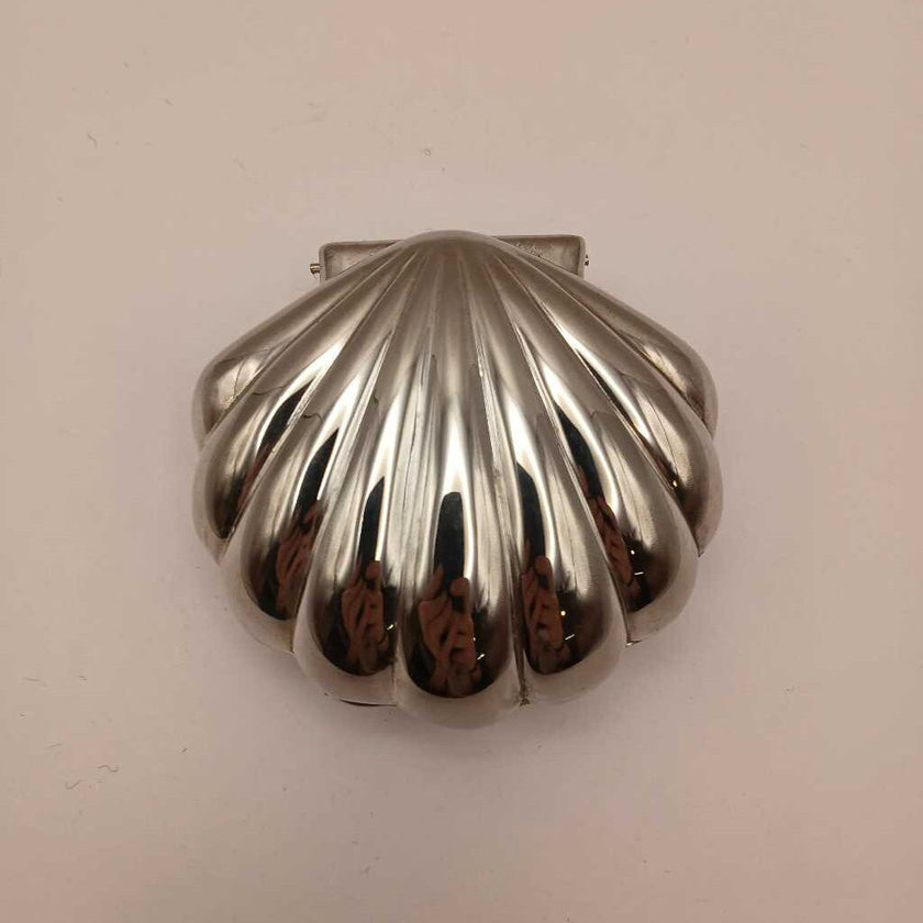 1950s Red Velvet Lined Silver Ring Display Box