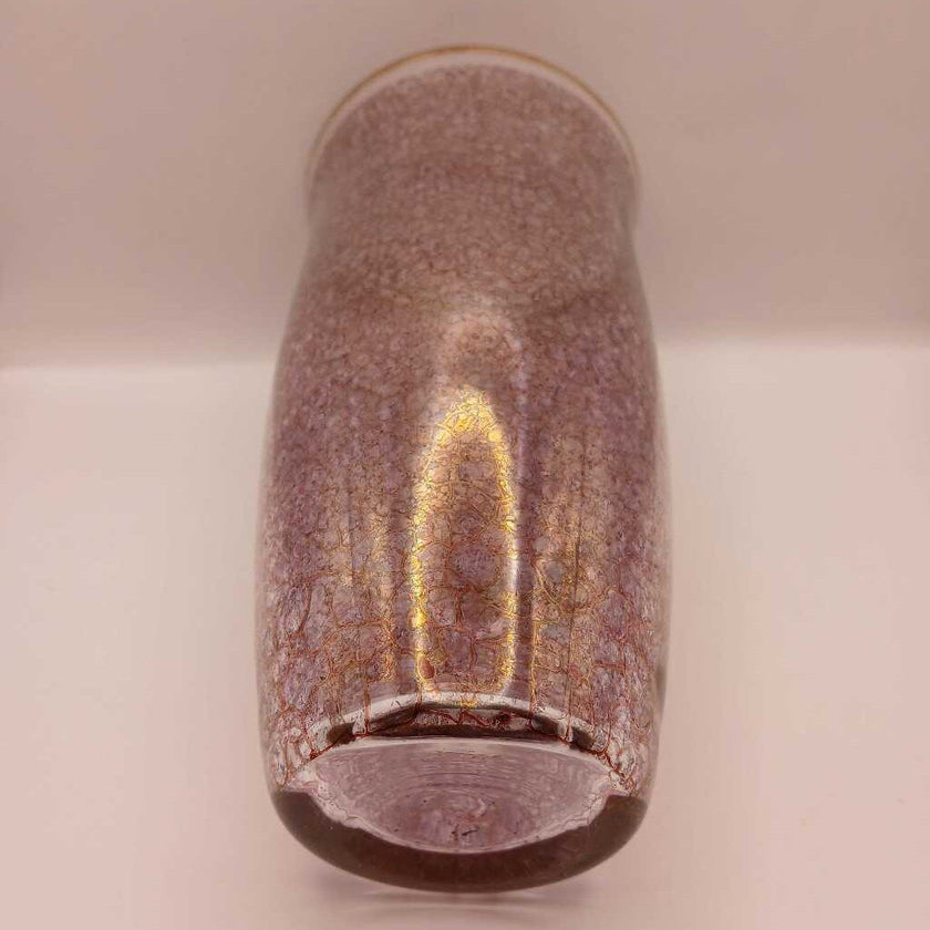 Bohemia Crystalex Amethyst and Gold Vase (Made in Czech Republich)