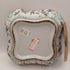 Chinese Famille Rose Pink and Blue Peach Porcelain Tricket Box