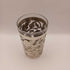 Art Deco Mexican Sterling Silver Rose Trellis Overlay Drinking Glass