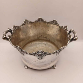 Ornate Silver Wine and Champagne Holder