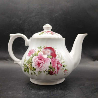 Fine English Staffordshire Rose Teapot