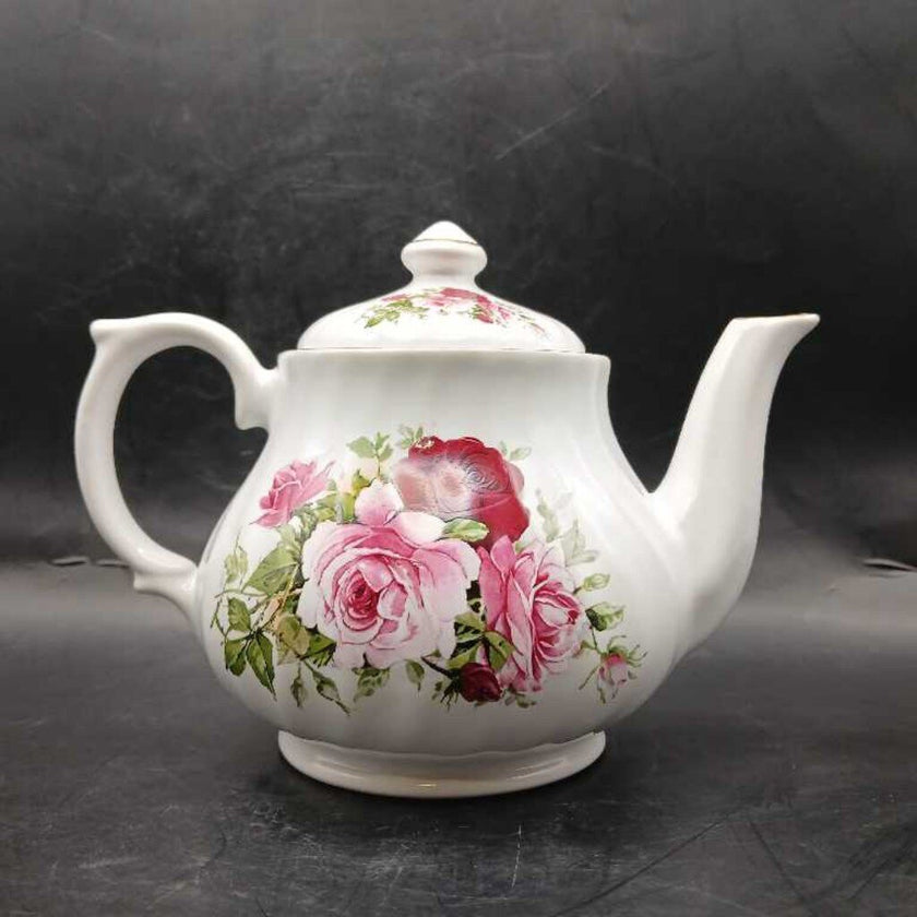 Fine English Staffordshire Rose Teapot