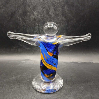 Signed and numbered art glass figure