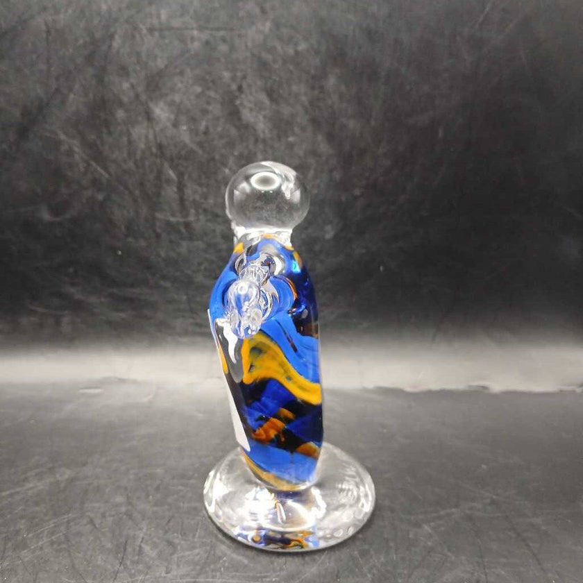Signed and numbered art glass figure