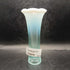 Fenton Bud Vase Ribbed Aqua Opalescent