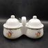 Vintage 1950's Hallmark Butterfly Miini Double Canister Double Bowl Condiment Set Hallmark