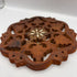 Vintage Hand Carved Wooden Trivet/Plant Riser with Inlay (AS-IS)