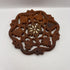 Vintage Hand Carved Wooden Trivet/Plant Riser with Inlay (AS-IS)