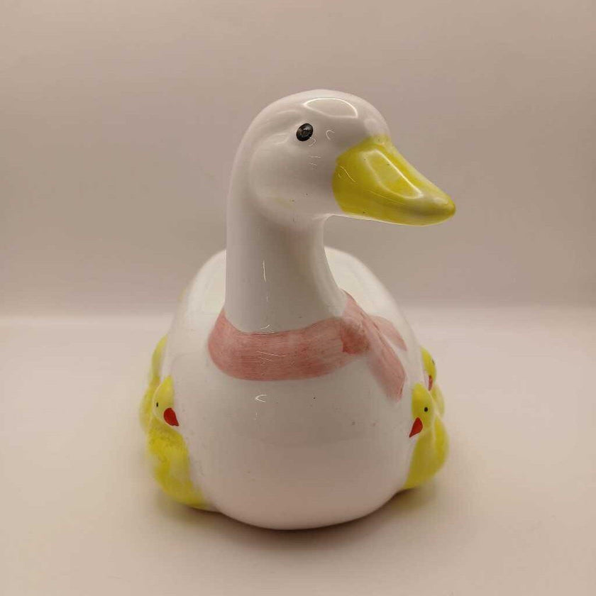 Vintage Ceramic Mama Duck With Ducklings Soap Dish Caddy Bowll