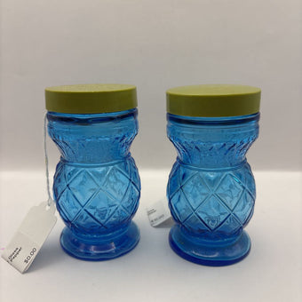 Vintage Wheaton NJ Glass Tall Ship 1827 Salt & Pepper Shakers (Pair)