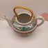 Vintage Rose Canton bamboo handle teapot