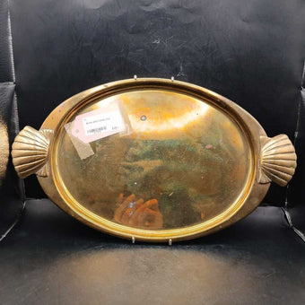 Brass shell handle tray