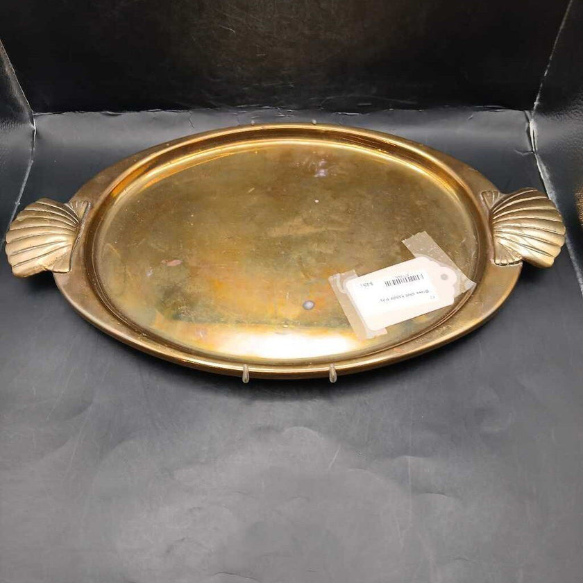 Brass shell handle tray