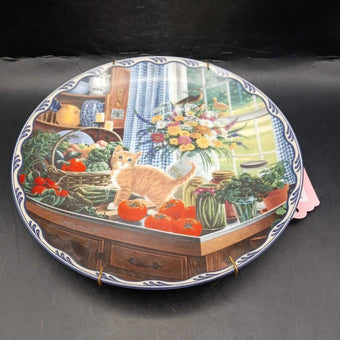 Vintage kitchen cats plate