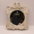 Small White Ornate Wall Mirror