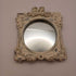 Small White Ornate Wall Mirror