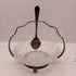 Jelly bowl with pewter stand and spoon