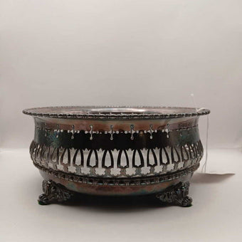 Roger Bros silver basket bowl