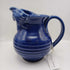 Blue Art Pottery Pitcher signed Staskal