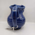 Blue Art Pottery Pitcher signed Staskal