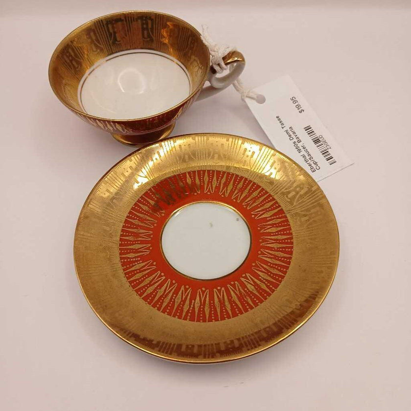 Eberthal 1950s Demi Tasse Cup/Saucer, Bavaria